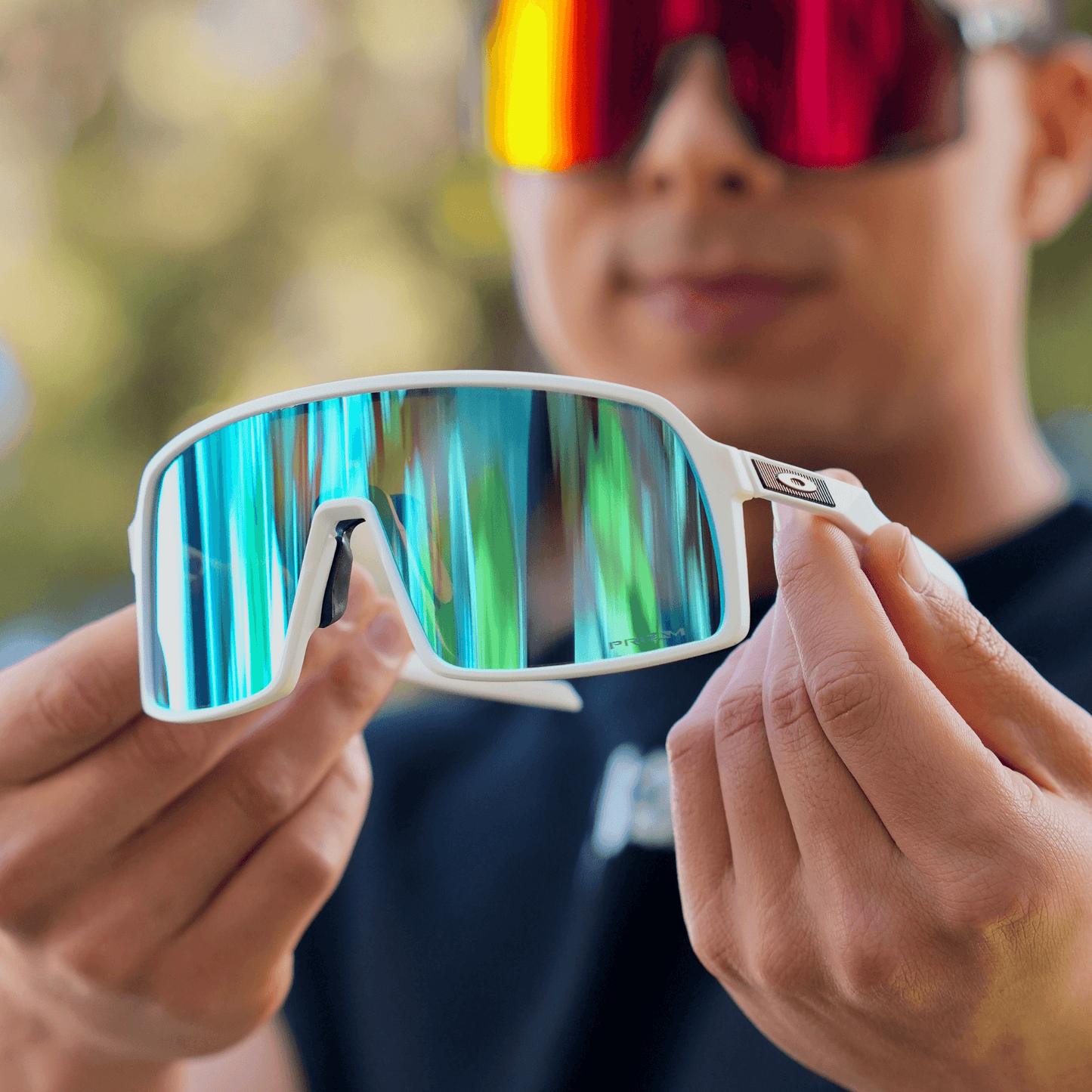OAKLEY SUTRO BLANCA - VISOR AZUL AQUA