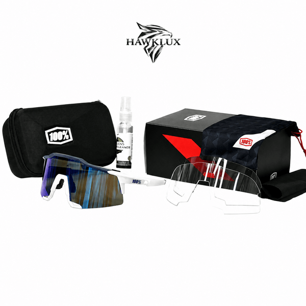 100% SPEEDCRAFT BLANCA - VISOR AZUL