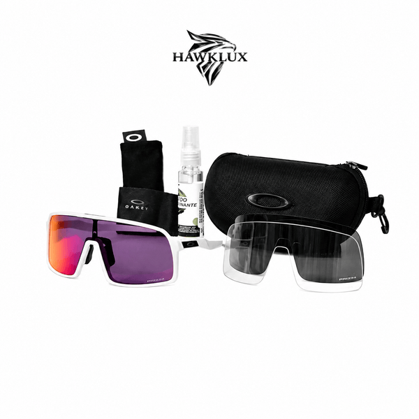 OAKLEY SUTRO BLANCA - VISOR ROJO