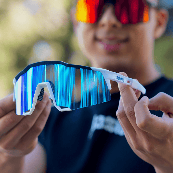 100% SPEEDCRAFT BLANCA - VISOR AZUL