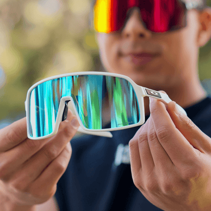 OAKLEY SUTRO BLANCA - VISOR AZUL AQUA