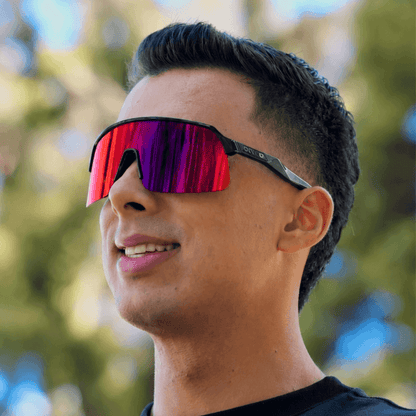 OAKLEY SUTRO LITE NEGRA - VISOR ROJO