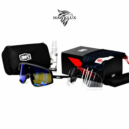 100% GLENDALE NEGRA - VISOR AZUL