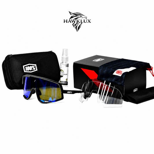 100% GLENDALE NEGRA - VISOR AZUL