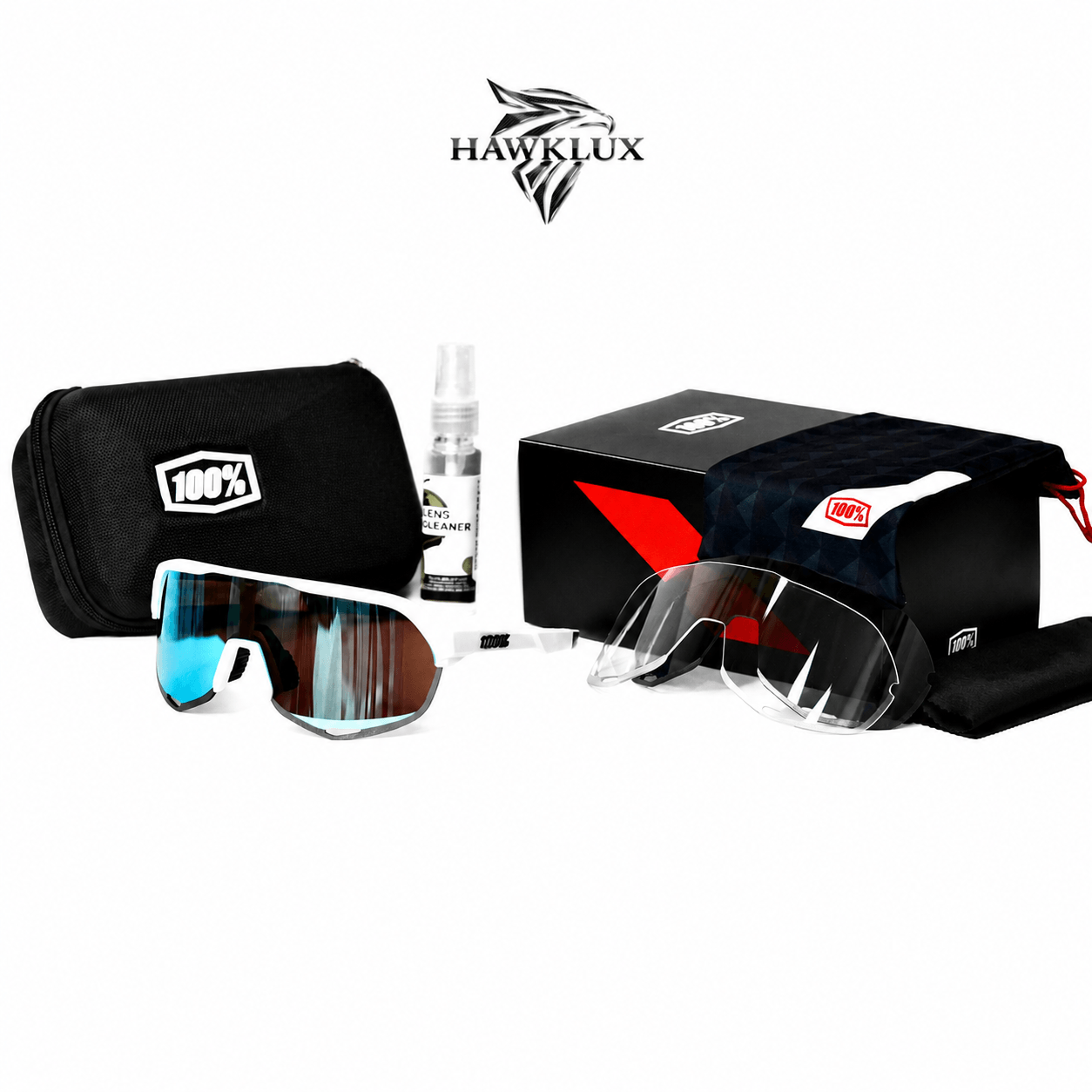 100% S2 BLANCA- VISOR AZUL AQUA