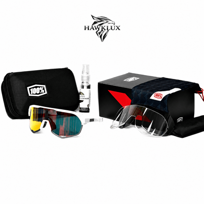 100% S2 BLANCA- VISOR ROJO
