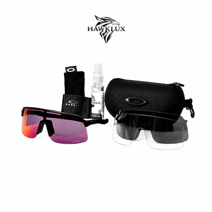 OAKLEY SUTRO LITE NEGRA - VISOR ROJO