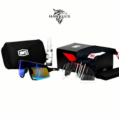 100% S3 NEGRA- VISOR AZUL